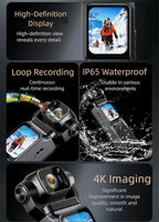 MOCENNO 4K Handheld Gimbal Camera with 6-Axis Stabilization