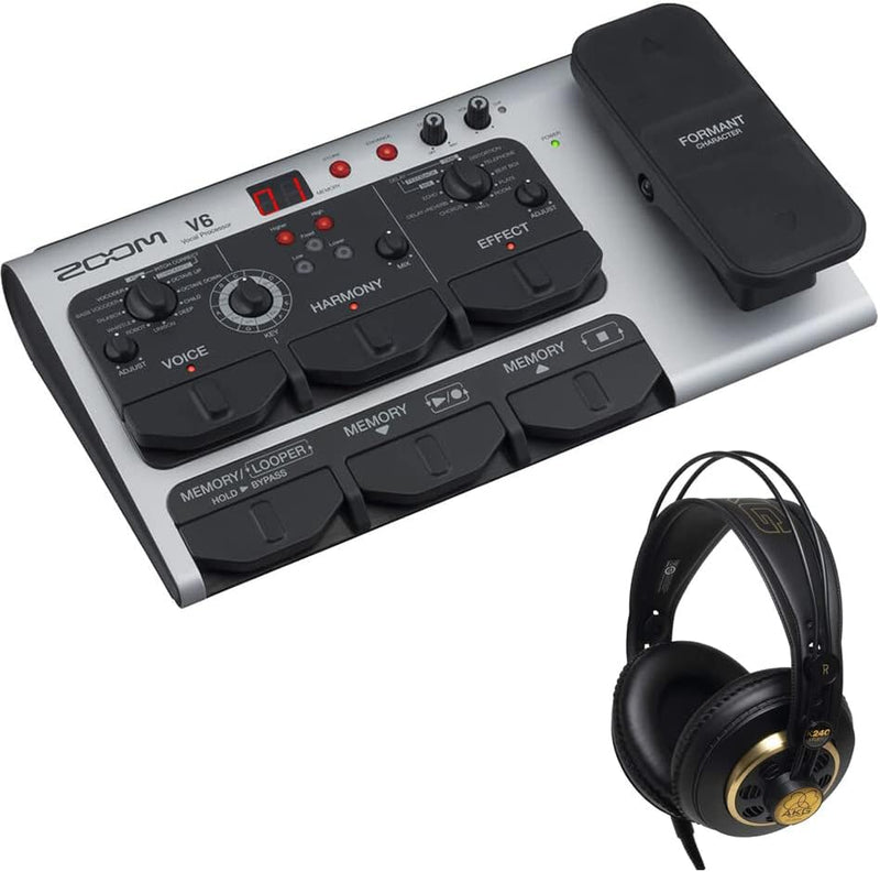 Zoom V6-SP Multi-Effects Vocal Processor Pedal Bundle — main product image