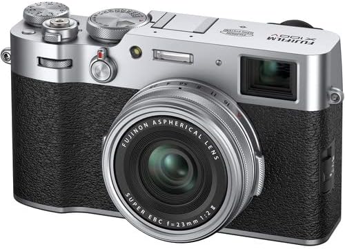 Fujifilm 16642939 X100V Digital Camera Silver Bundle