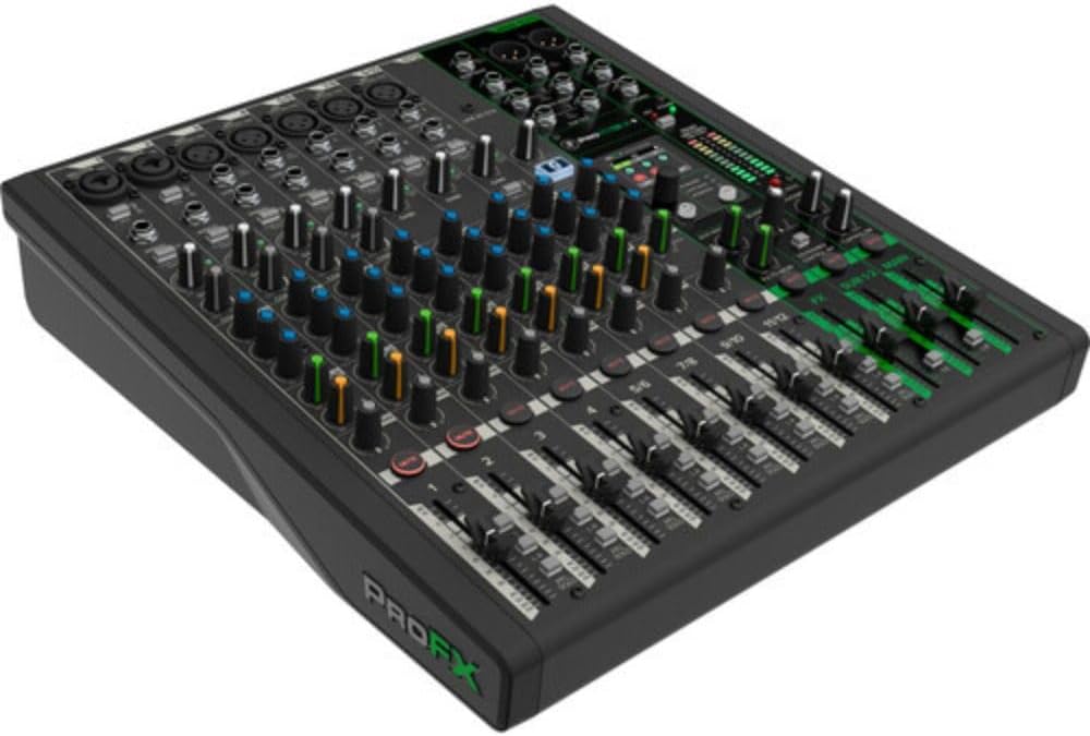 Mackie 12-Channel ProFX12v3+ Mixer Bundle with Bag