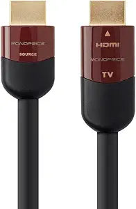 Monoprice 109432 50ft HDMI Cable RedMere 4K