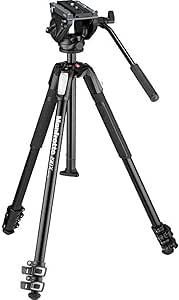 Manfrotto MVH500AH Fluid Video Head with MT190X3 Tripod Kit