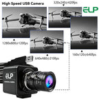 ELP Monochrome Global Shutter USB Camera with Manual Zoom