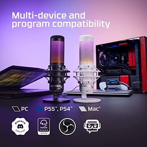 HyperX QuadCast S RGB USB Condenser Microphone Gaming