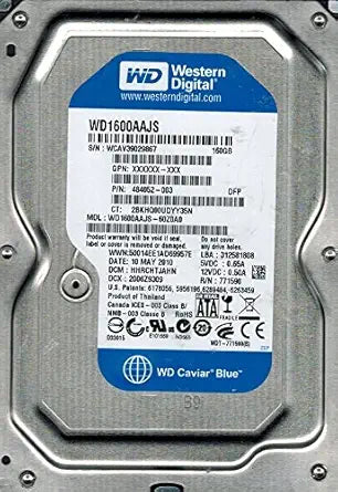 Western Digital WD1600AAJS-60Z0A0 160GB SATA Hard Drive