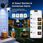 JCMNETE 2K Pan-Tilt Light Bulb Security Camera