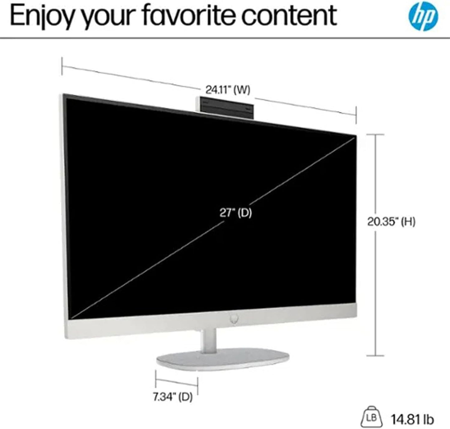 HP Intel Core i7 27" Touchscreen All-in-One Desktop