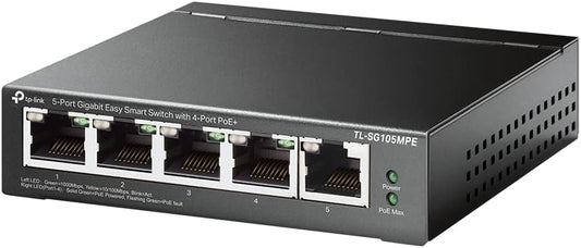 TP-Link TL-SG105MPE 5-Port Gigabit PoE+ Smart Switch