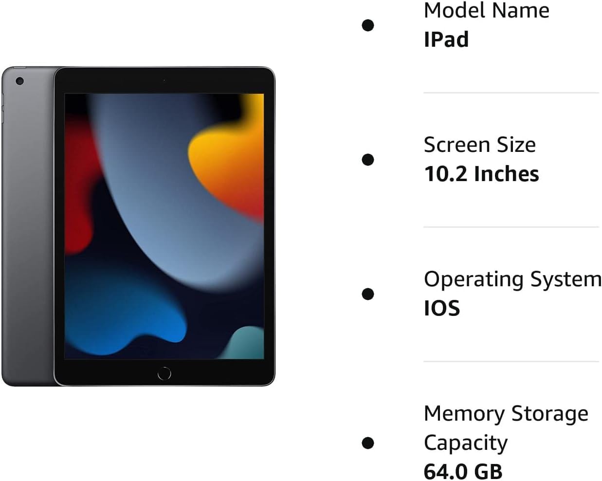 Apple A2602 2021 iPad 10.2-inch 64GB (Renewed Premium)