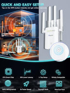 FLBI WiFi Extender Signal Booster with Ethernet Port