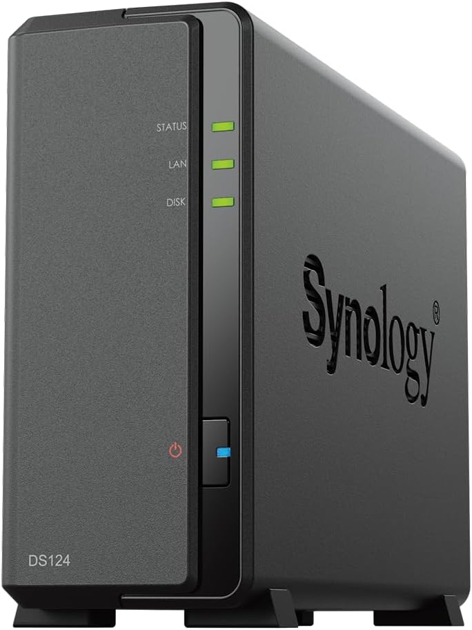 Synology DS124 1-Bay DiskStation NAS (Diskless) — main product image