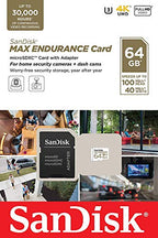 SanDisk SDSQQVR-064G Max Endurance 64GB MicroSD Card