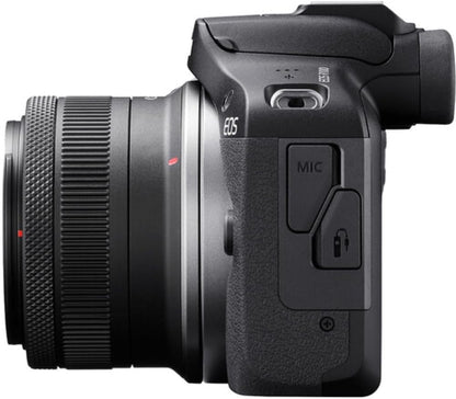 Canon EOS R100 Mirrorless Camera 18-45mm 55-210mm Lens Bundle