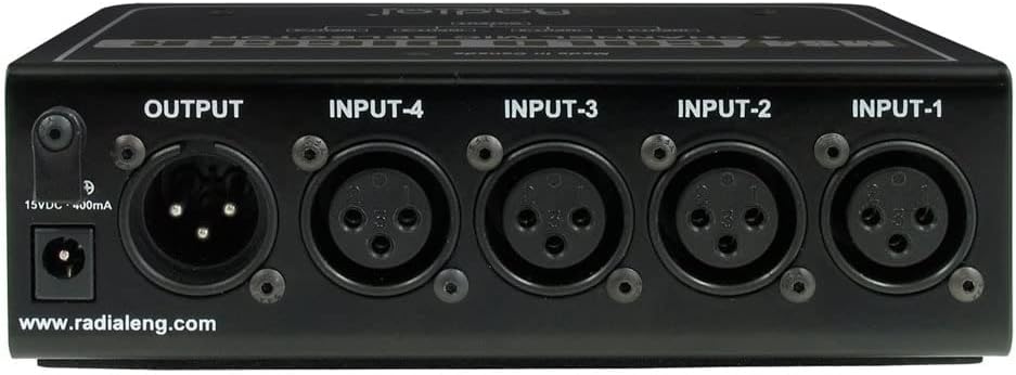 Radial Engineering R800 1440 Gold Digger 4-Channel Mic Selector