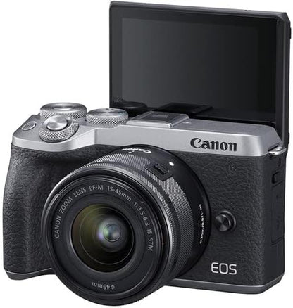 Canon 3612C011 EOS M6 Mark II 15-45mm Mirrorless Kit (Renewed)