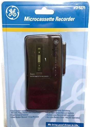 GE 3-5371 Microcassette Recorder Portable
