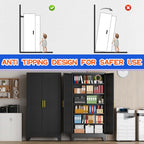 GAIOUS 79-Inch Tall Metal Kitchen Pantry Storage Cabinet