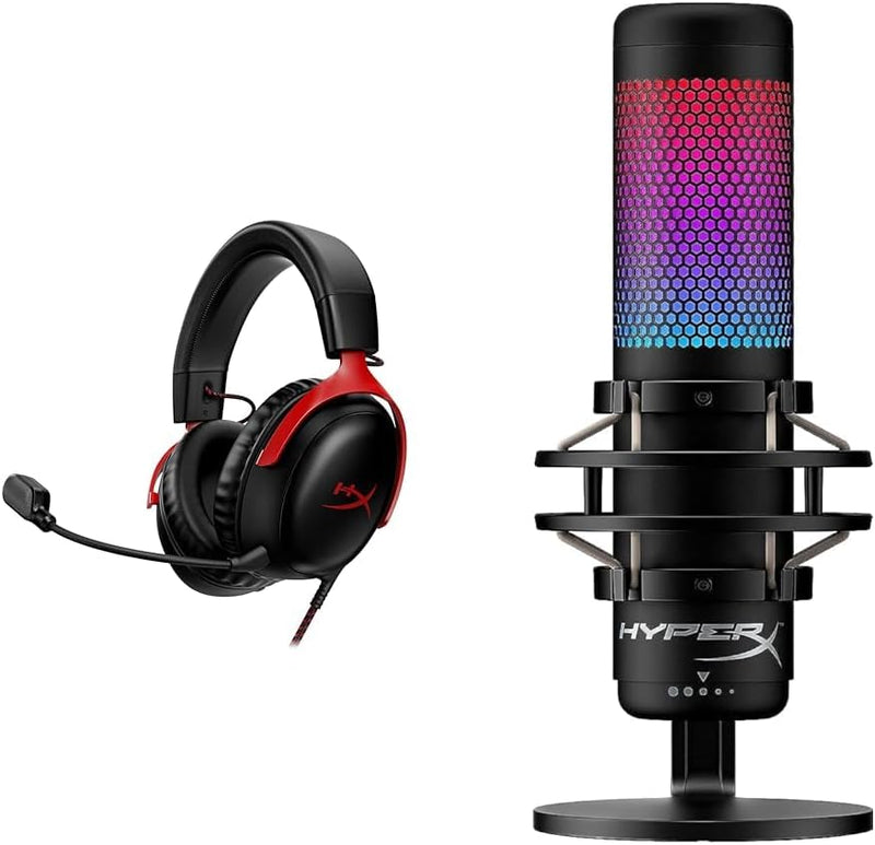 HyperX Cloud III & QuadCast S Gaming Bundle — main product image