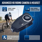 ASHATA Helmet Camera with Bluetooth 5.3 and Dual Noise Reduction