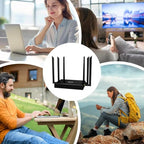 Generic WiFi 6 Wireless Router with Omnidirectional Antennas