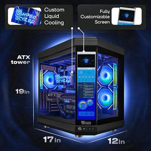 HYPER CYBER Ultra Black Plus Core Ultra 9 Gaming Desktop PC