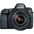 Canon 1897C009 EOS 6D Mark II DSLR Camera 24-105mm Lens Bundle Renewed