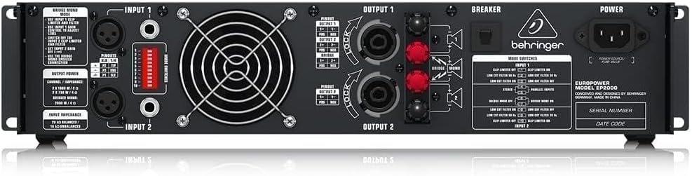 Behringer EP2000 Europower Stereo Power Amplifier