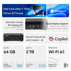 ASUS NUC 14 Pro Ultra 7 Mini Desktop PC (Renewed)