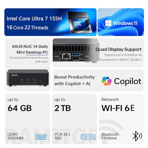 ASUS NUC 14 Pro Ultra 7 Mini Desktop PC (Renewed) — main product image