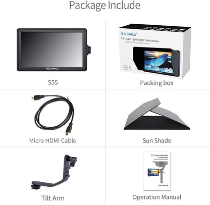 FEELWORLD FW572-US 6 inch Camera Field Monitor - 4K HDMI