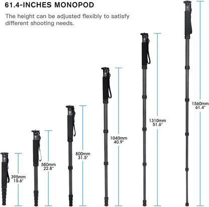 Sirui P-326 Carbon Fiber Lightweight Travel Monopod