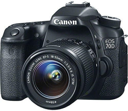 Canon 70D CR EOS DSLR Camera 18-55mm Lens Renewed