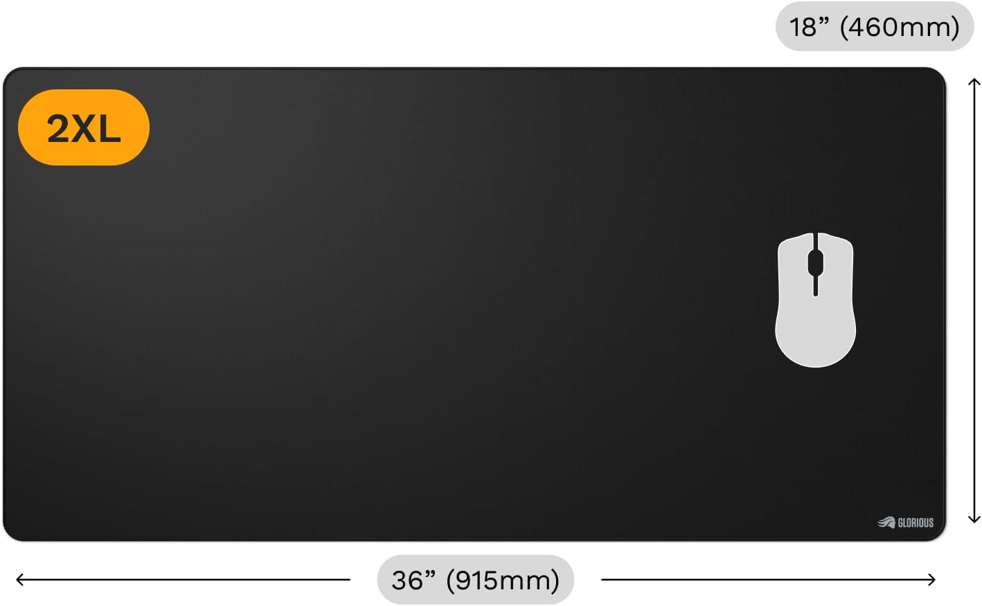 Glorious GLO-MP2 XXL Gaming Mouse Pad Spill-Proof