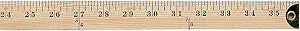 Westcott 14351 Wooden Yardstick Ruler 36-Inch Metal Edges