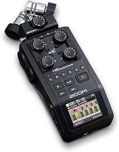 Zoom H6BLK 6-Track Portable Recorder - All Black Edition