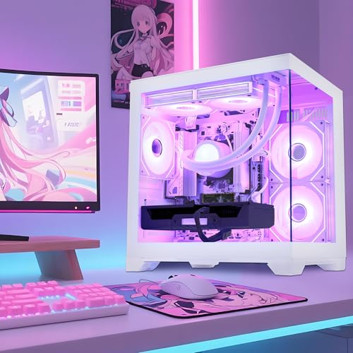 HELLOLAND Prebuilt White Ryzen 7 RTX 3060 Gaming Desktop — main product image