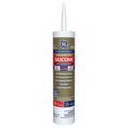 GE 2812565 Advanced Silicone Kitchen & Bathroom Caulk, White