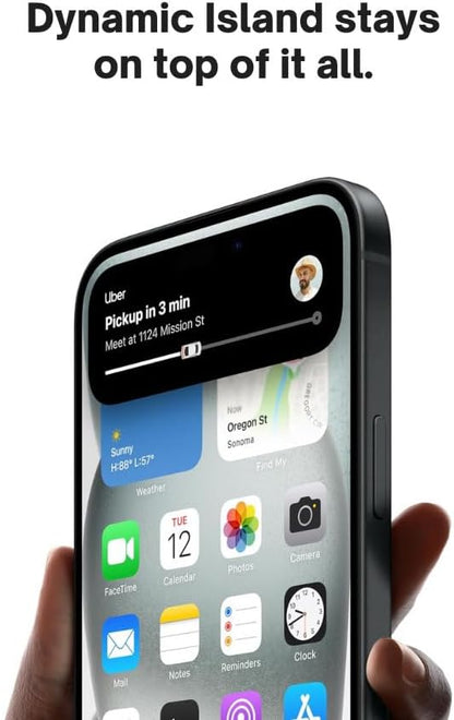 Apple MTLV3LL/A iPhone 15 128GB Unlocked (Renewed)