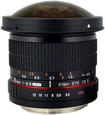 Rokinon HD8M-C 8mm f/3.5 Fisheye Lens for Canon