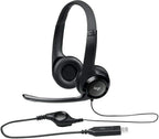 Logitech 981-000014 ClearChat Comfort USB Headset H390 (Renewed)