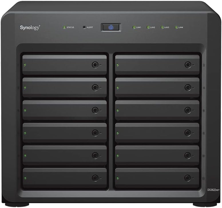 Synology DS3622xs+ 216TB NAS Server 10GbE Xeon 48GB