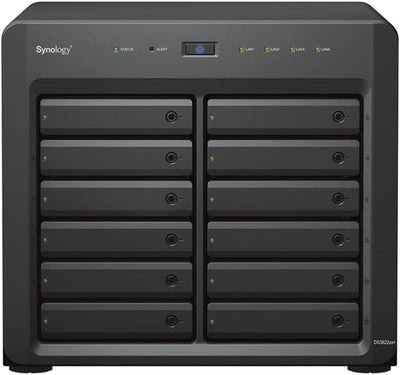 Synology DS3622xs+ 216TB NAS Server 10GbE Xeon 48GB