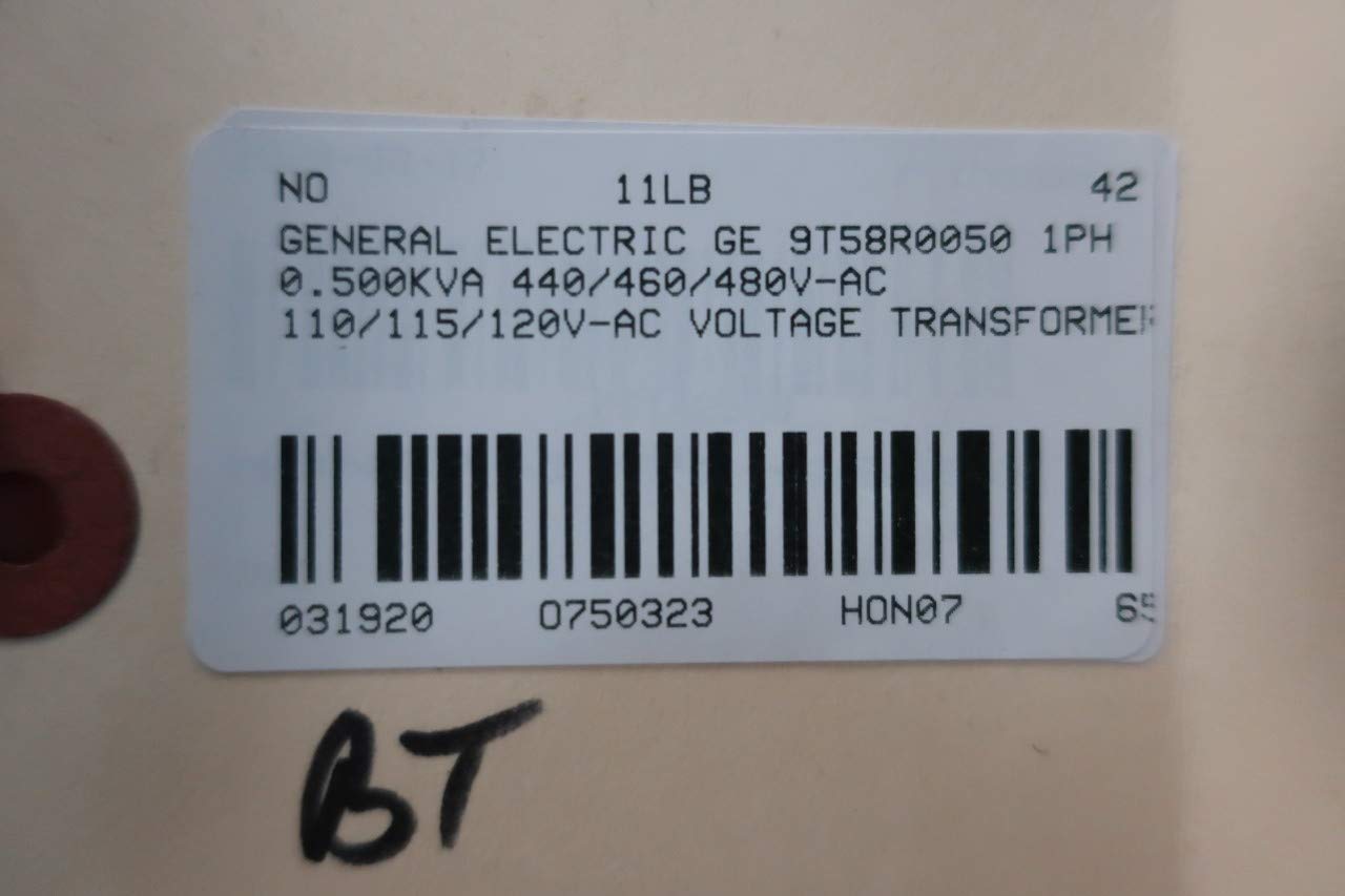 GE 9T58R0050 Transformer - 1PH 0.5KVA 440-480V to 120V