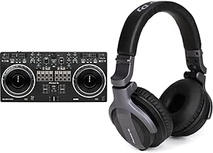Pioneer DJ DDJ-REV1 Serato DJ Controller & CUE1 Headphones