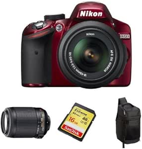 Nikon D3200 DSLR 18-55mm and 55-200mm Lens Kit