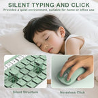 RECCAZR Silent Full-Size Wireless Keyboard and Mouse Combo