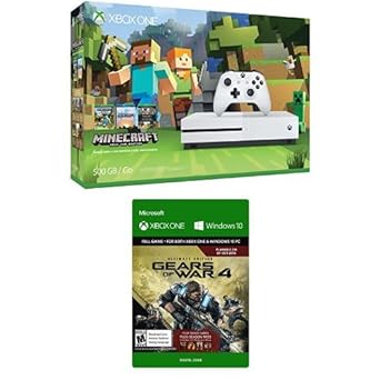 Microsoft Xbox One S 500GB Minecraft Gears Bundle