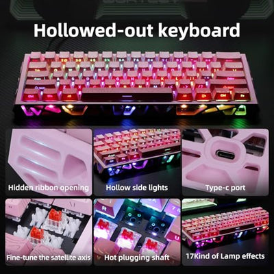 Ladybug Hot-Swappable 60% Mechanical Gaming Keyboard