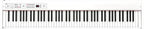 Korg D1-WH - D1 88-key Stage Piano/Controller - White - Weighted Keys
