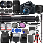 Canon t7 EOS Rebel DSLR Camera Lens Bundle